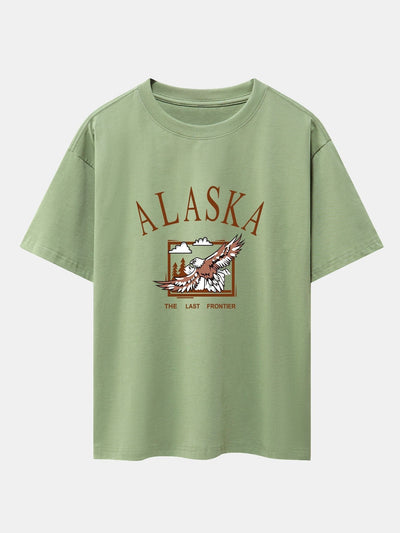 Teófimo® | Eagle Print Heavy Weight Oversize T-Shirt