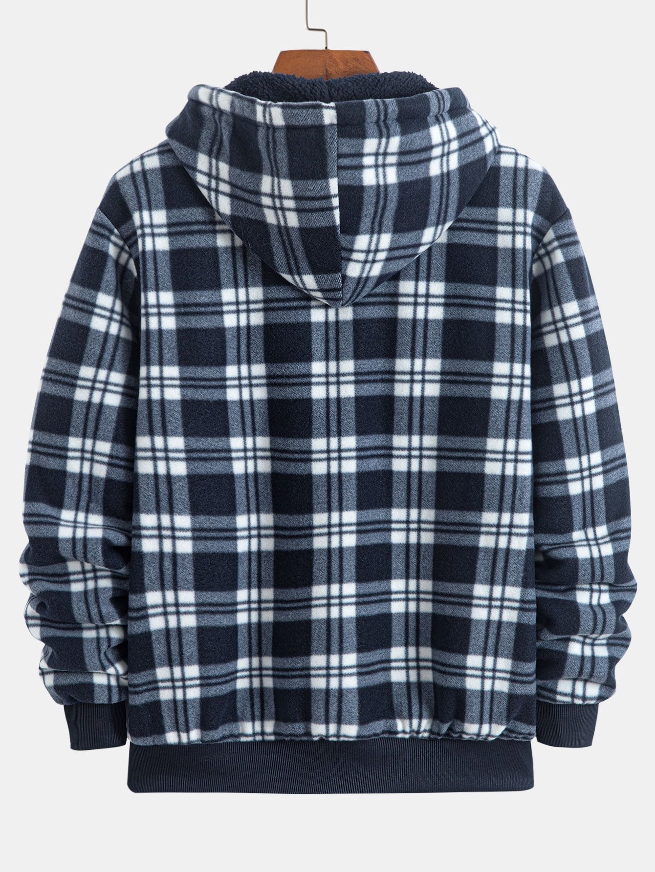 Paolo | Teddy Fleece Lined Flannel Plaid Hoodie