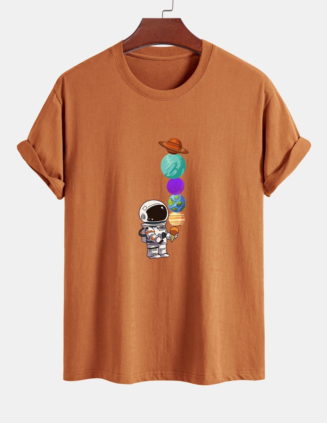 Armando® | Planet Astronaut Print Cotton T-Shirt