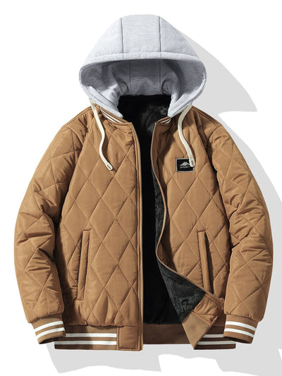 Orion | Teddy Lined Detachable Hooded Quilted Coat