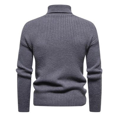 Men's Trtleneck Solid Color Sweater