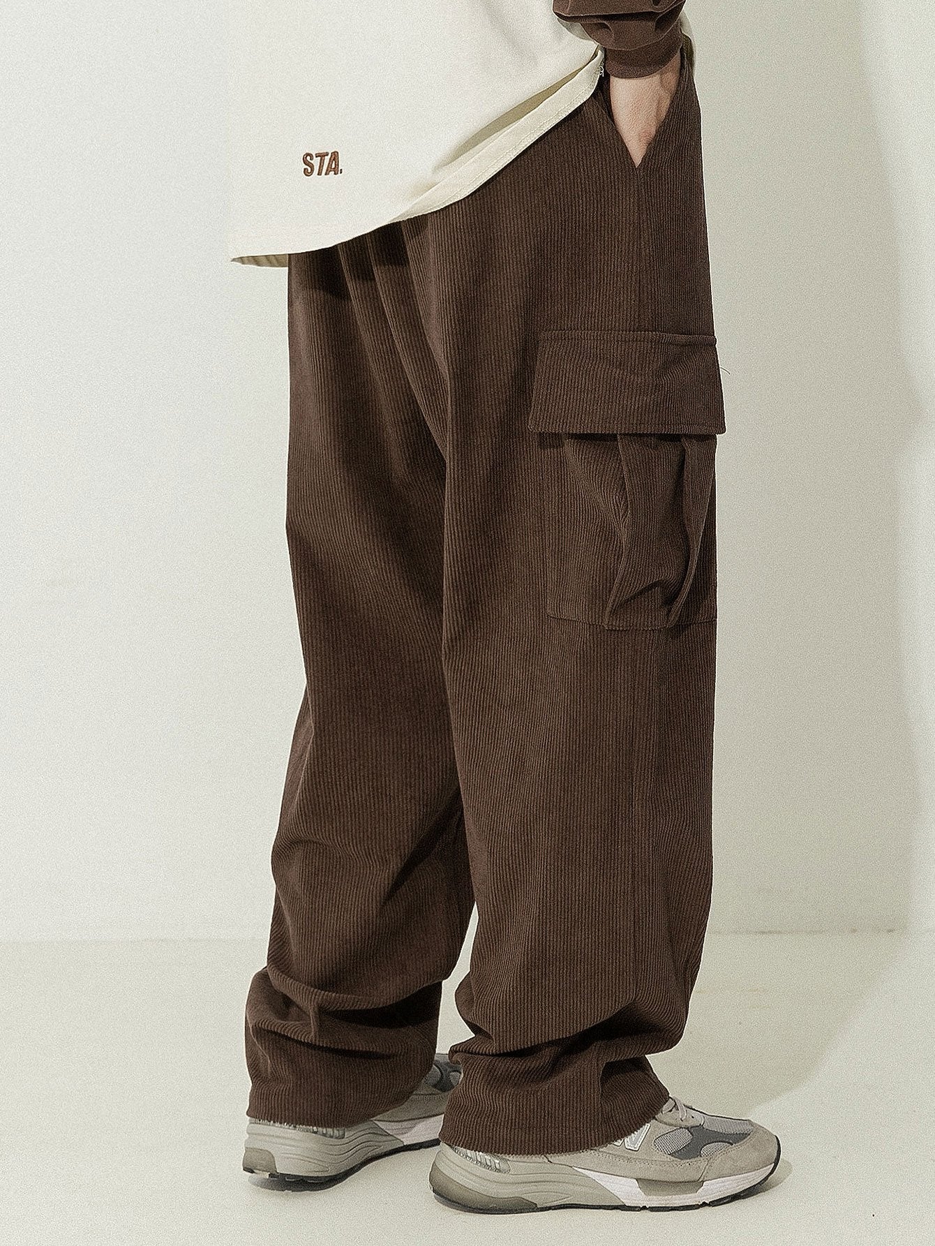 Italo® | Loose Fit Corduroy Cargo Pants