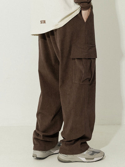 Italo® | Loose Fit Corduroy Cargo Pants