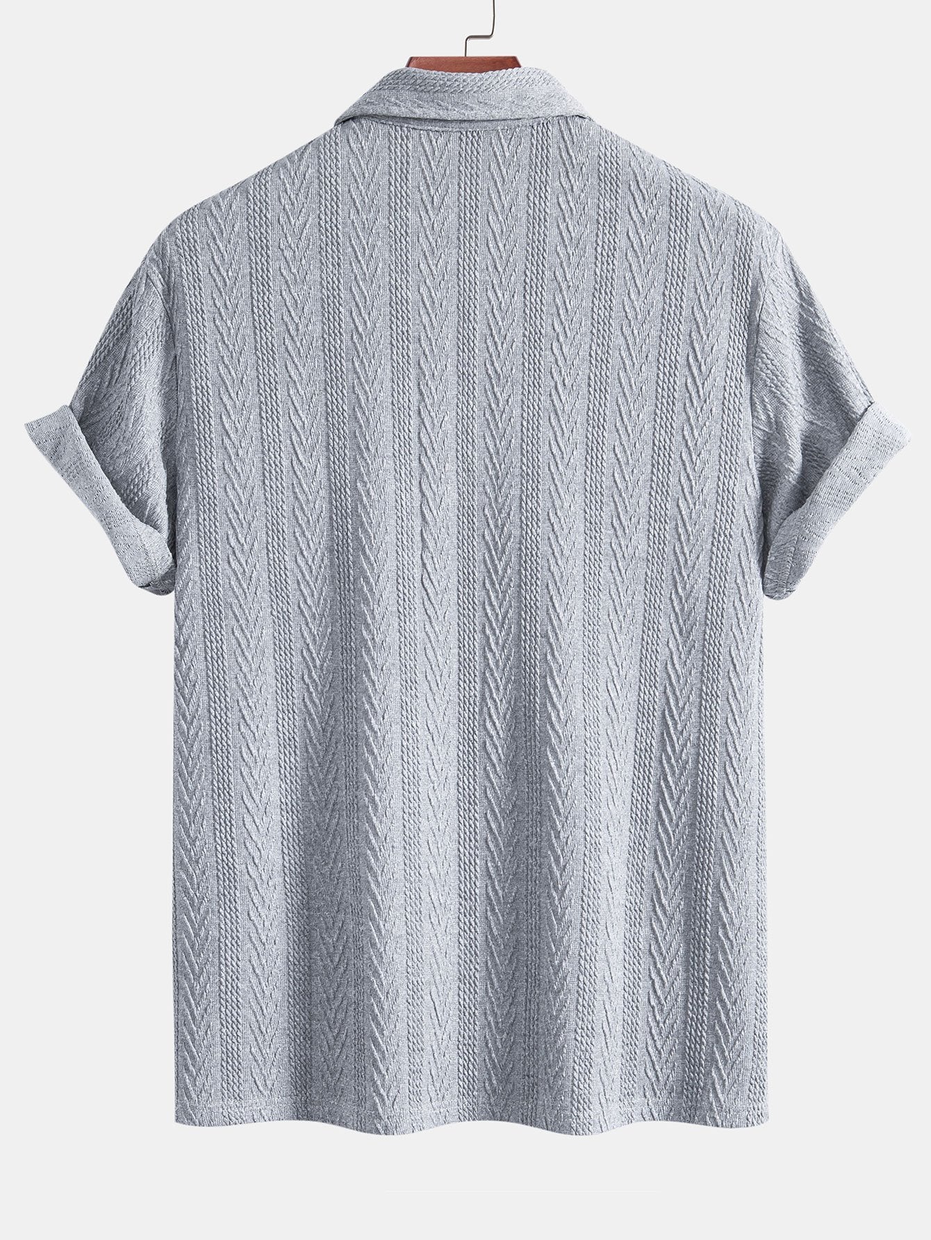 Lachlan® | Knitted Geometric Jacquard Polo Shirt