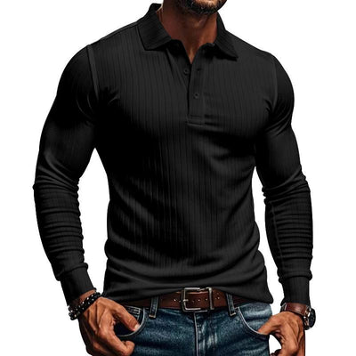 Men's Casal Elastic Long Sleeve POLO Shirt
