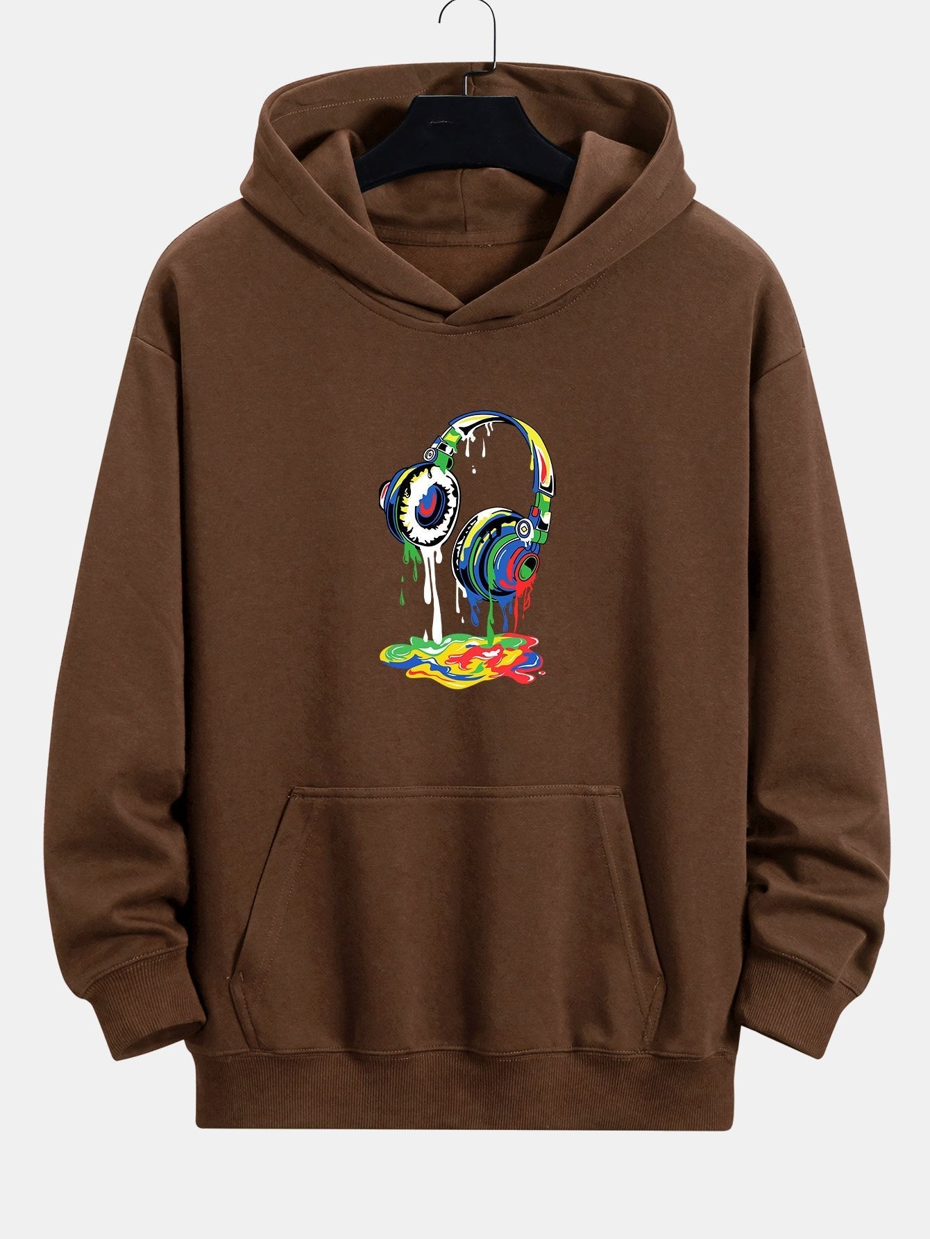 Tyrell | Dissolving Headphones Print Relax Fit Hoodie