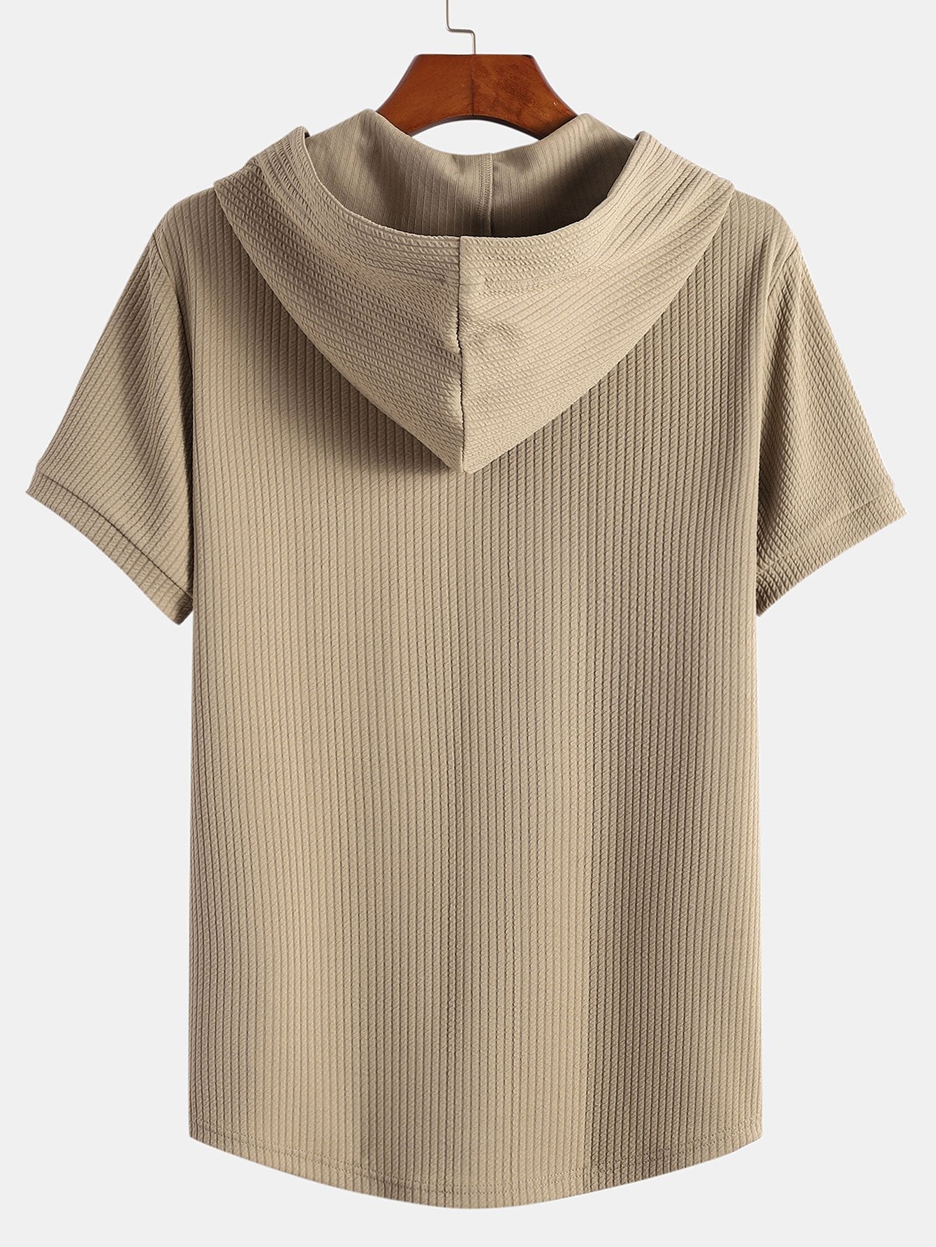 Zenón® | Muscle Fit Ribbed Hooded T-Shirt
