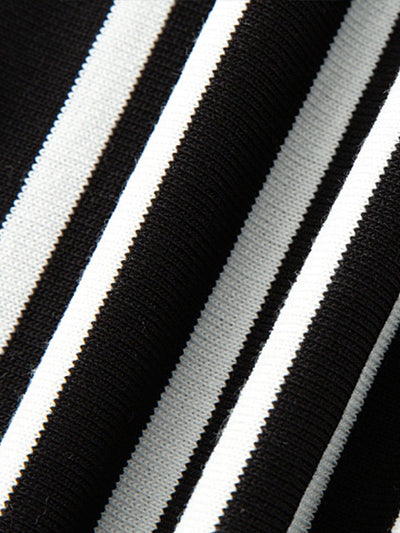 Stephen | Striped Short Sleeve Sweater Polo