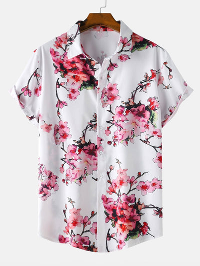 Arian® | Floral Print Button Up Shirt