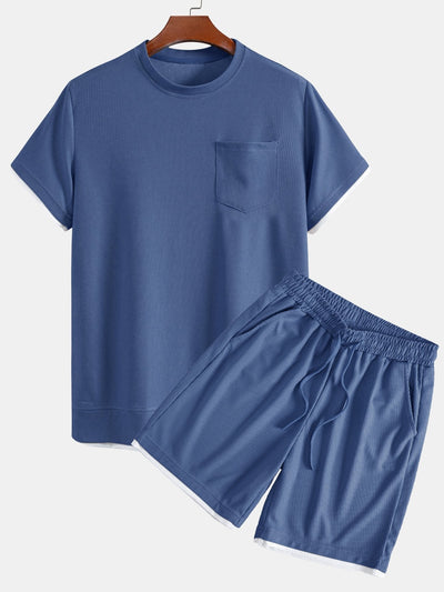 Adalgiso® | 2 In 1 Waffle T-Shirt & Shorts