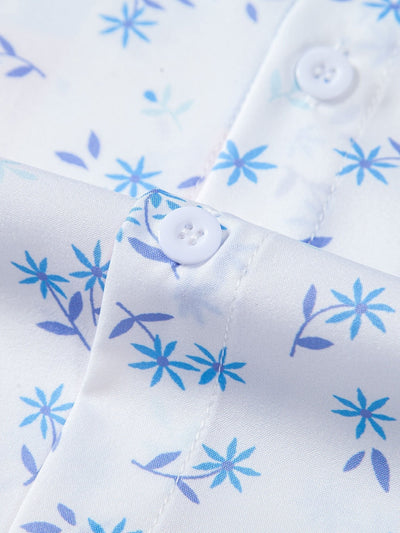 Aston® | Paisley Floral Print Button Up Shirt