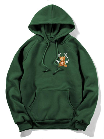 Jeziah | Smiley Bear Back Print Hoodie