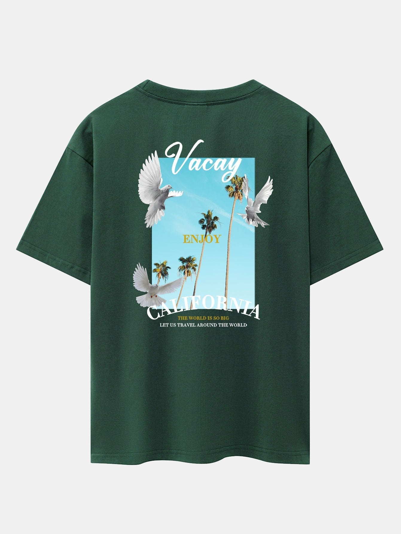 Tobías® | Dove Back Print Drop Shoulder Oversize T-Shirt