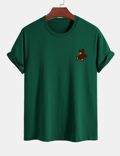 Yoab® | Teddy Bear Print Cotton T-Shirt