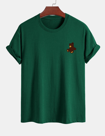 Yoab® | Teddy Bear Print Cotton T-Shirt