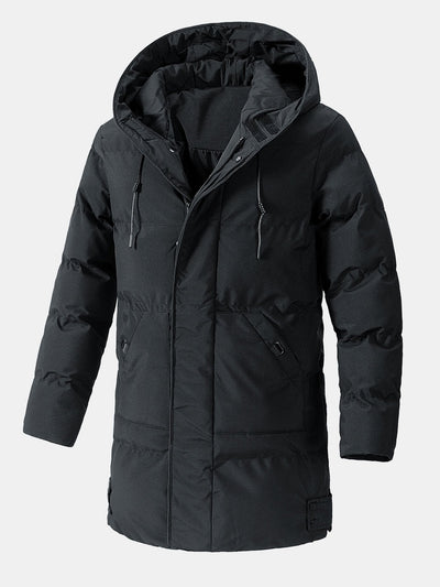 Lennox | Long Line Hooded Puffer Coat