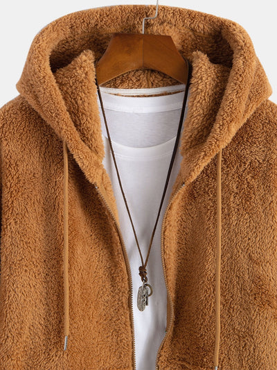 Jerry® | Teddy Zip Up Hooded Coat & Teddy Jogger Pants