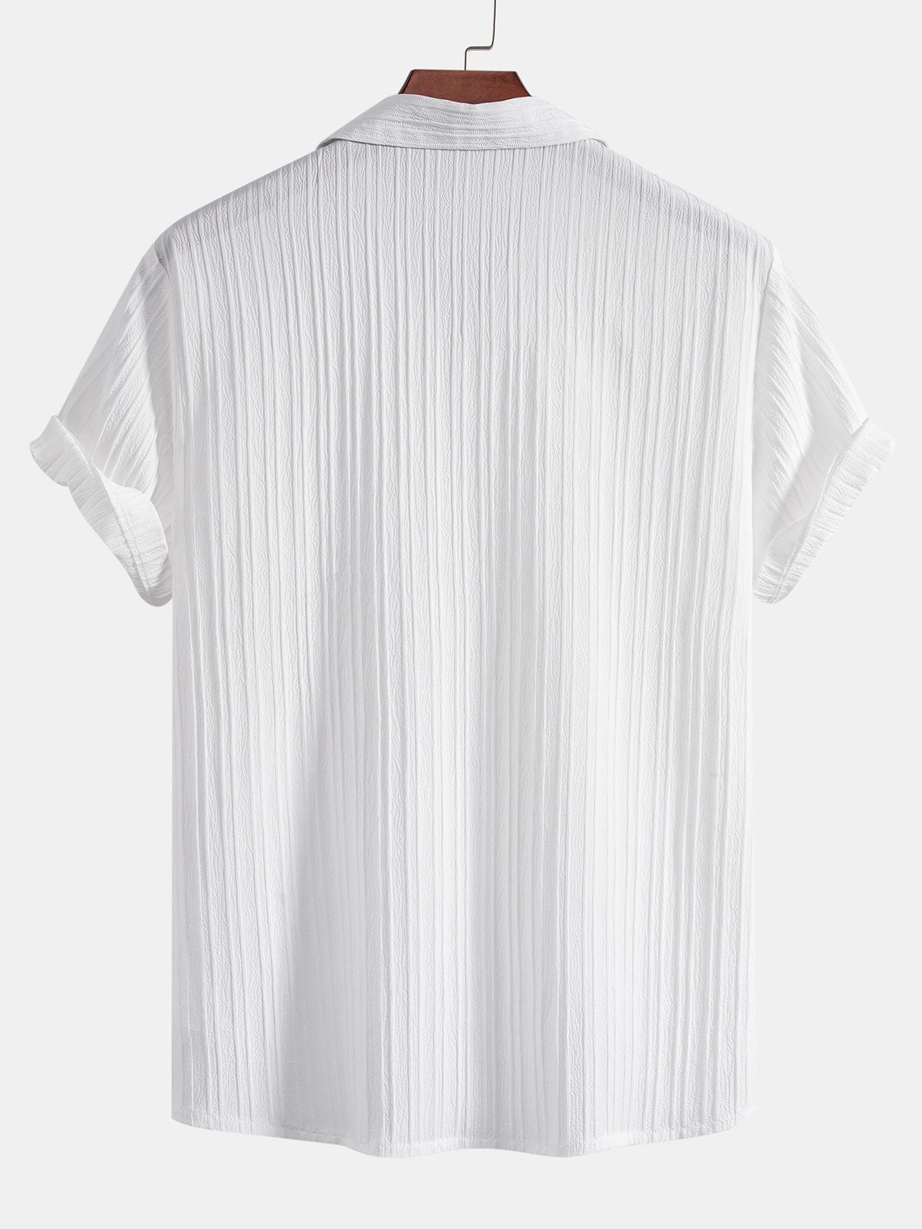 Asdrúbal® | Striped Jacquard Cuban Collar Shirt & Straight Leg Pants