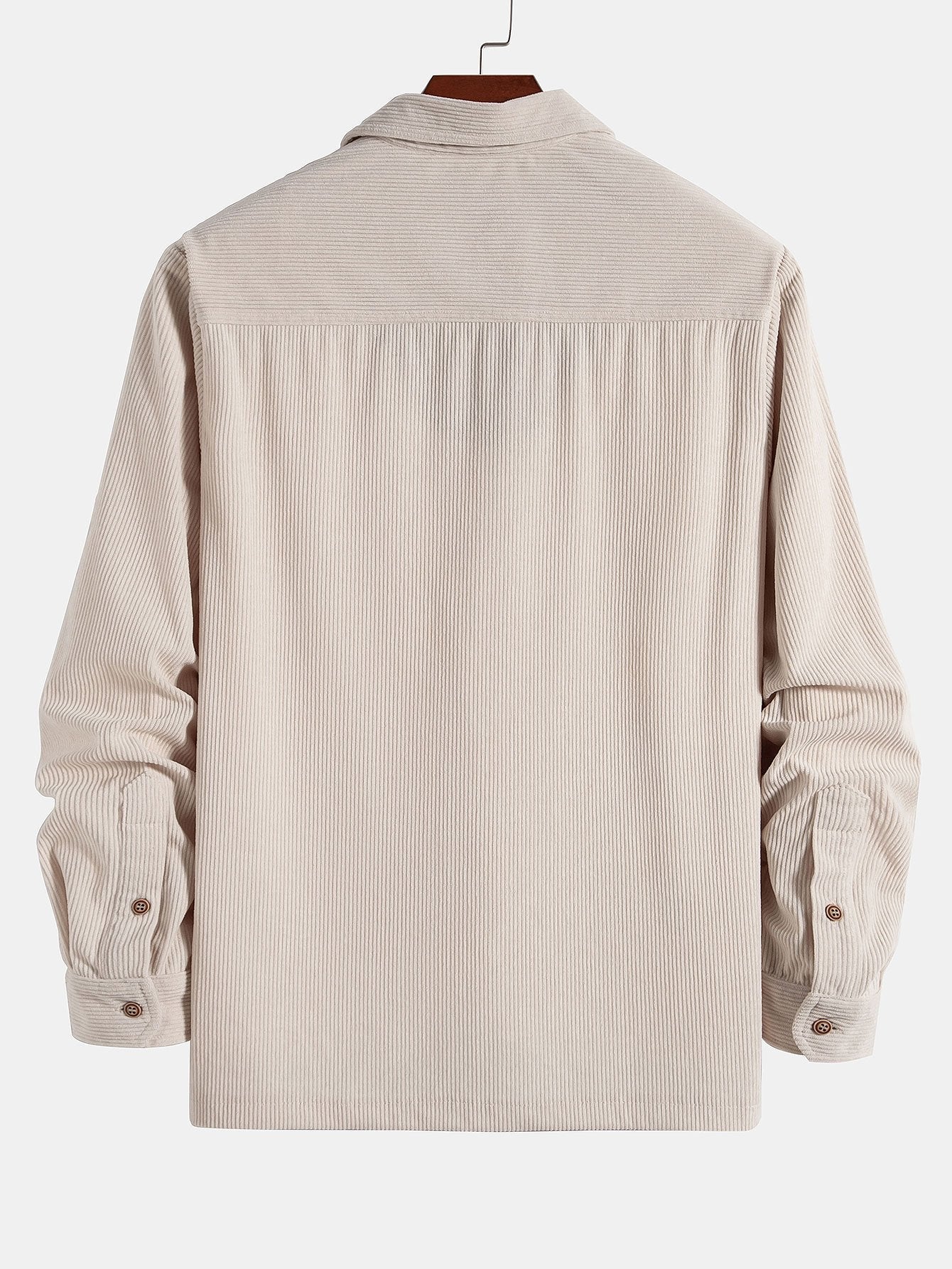 Amyas® | Long Sleeve Polo Neck Corduroy Shirt
