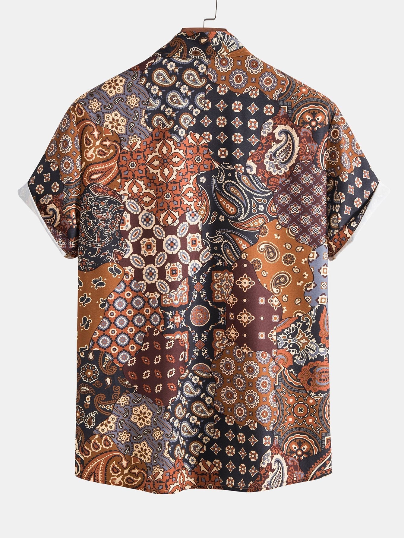 Aries® | Paisley Patchwork Print Button Up Shirt