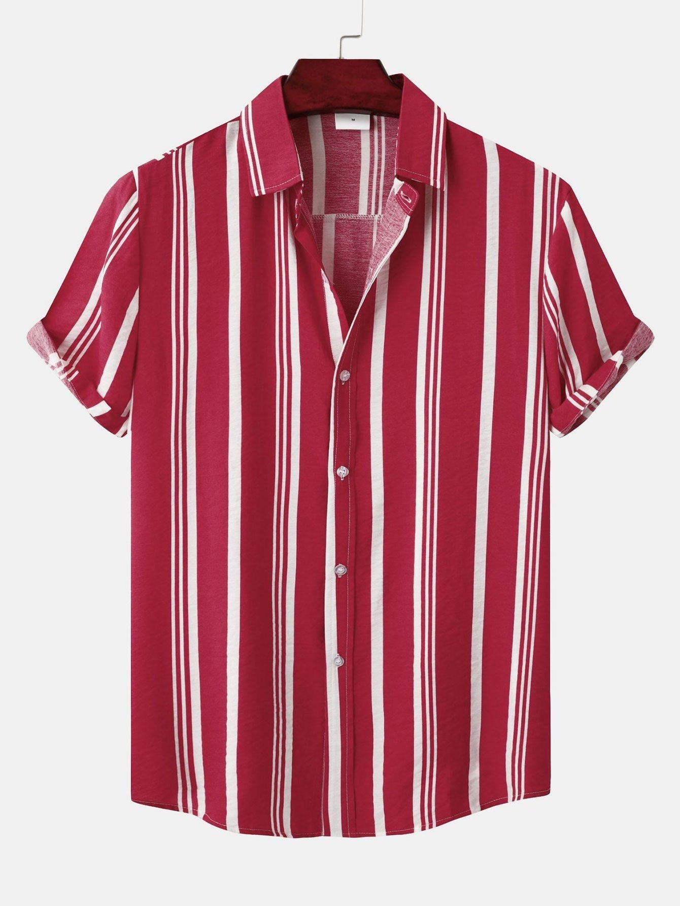 Arthus® | Stripe Print Button Up Shirt
