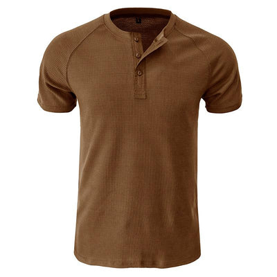 Men's gh Gy Short Sleeve Henley T-Shirt