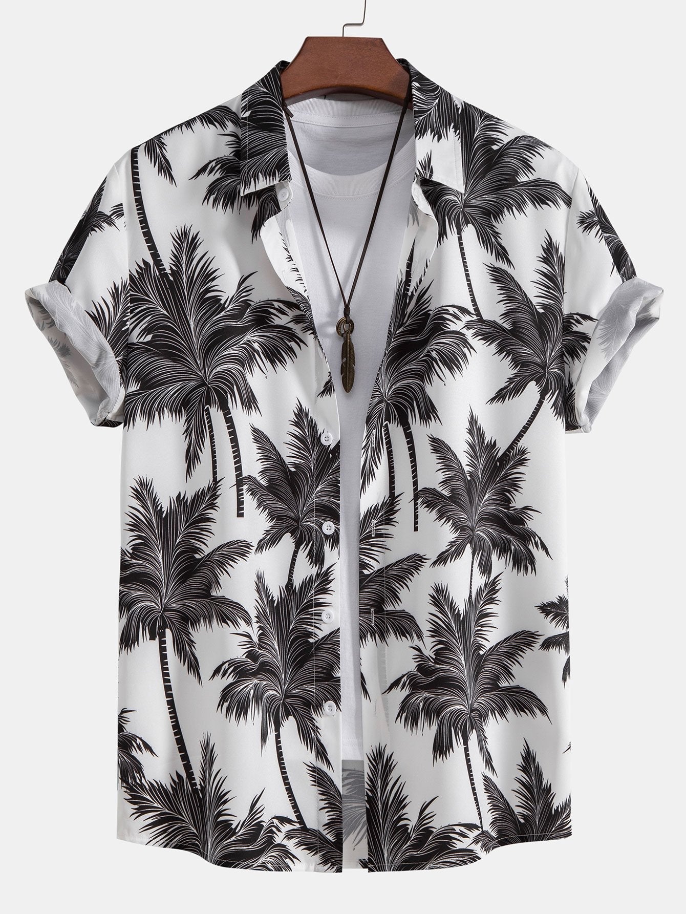 Reed® | Palm Tree Print Button Up Shirt & Swim Short