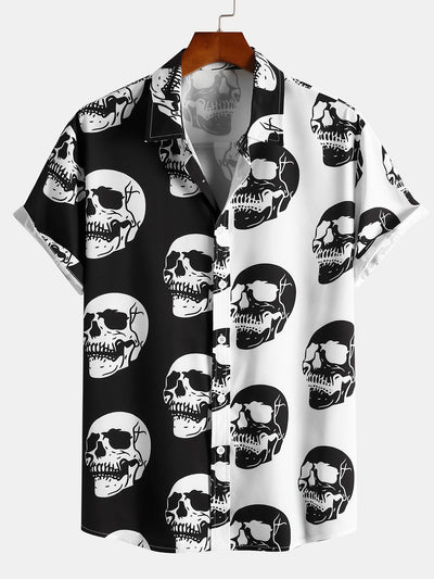 Andy® | Two Tone Skull Print Shirt