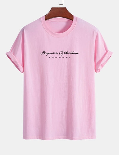 Aristides® | Slogan Print Cotton T-Shirt