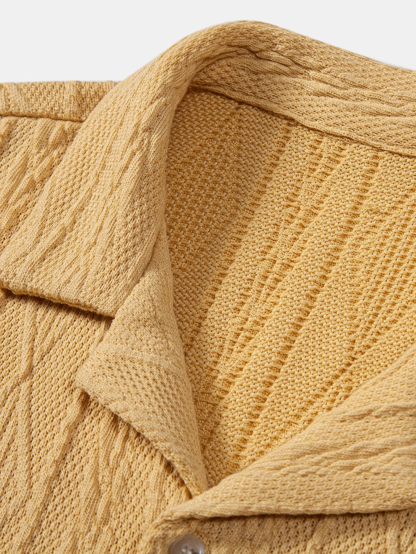 Akim® | Knitted Geometric Textured Cuban Shirt