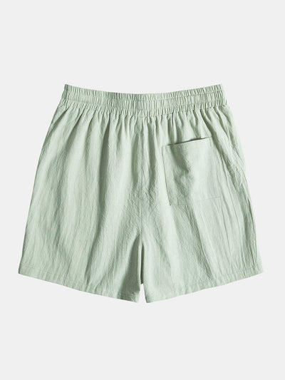 Glen® | Textured Cotton 5" Shorts