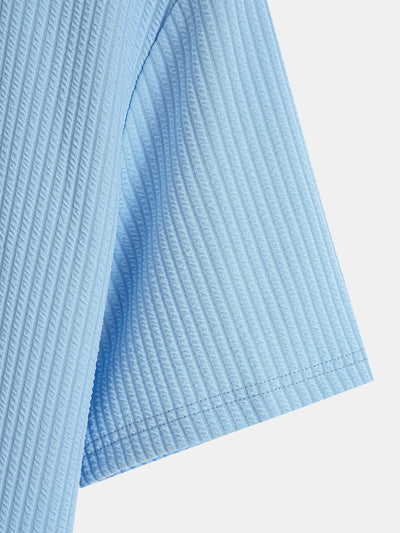 Bob® | Muscle Fit Notch Ribbed Arc Hem T-Shirt