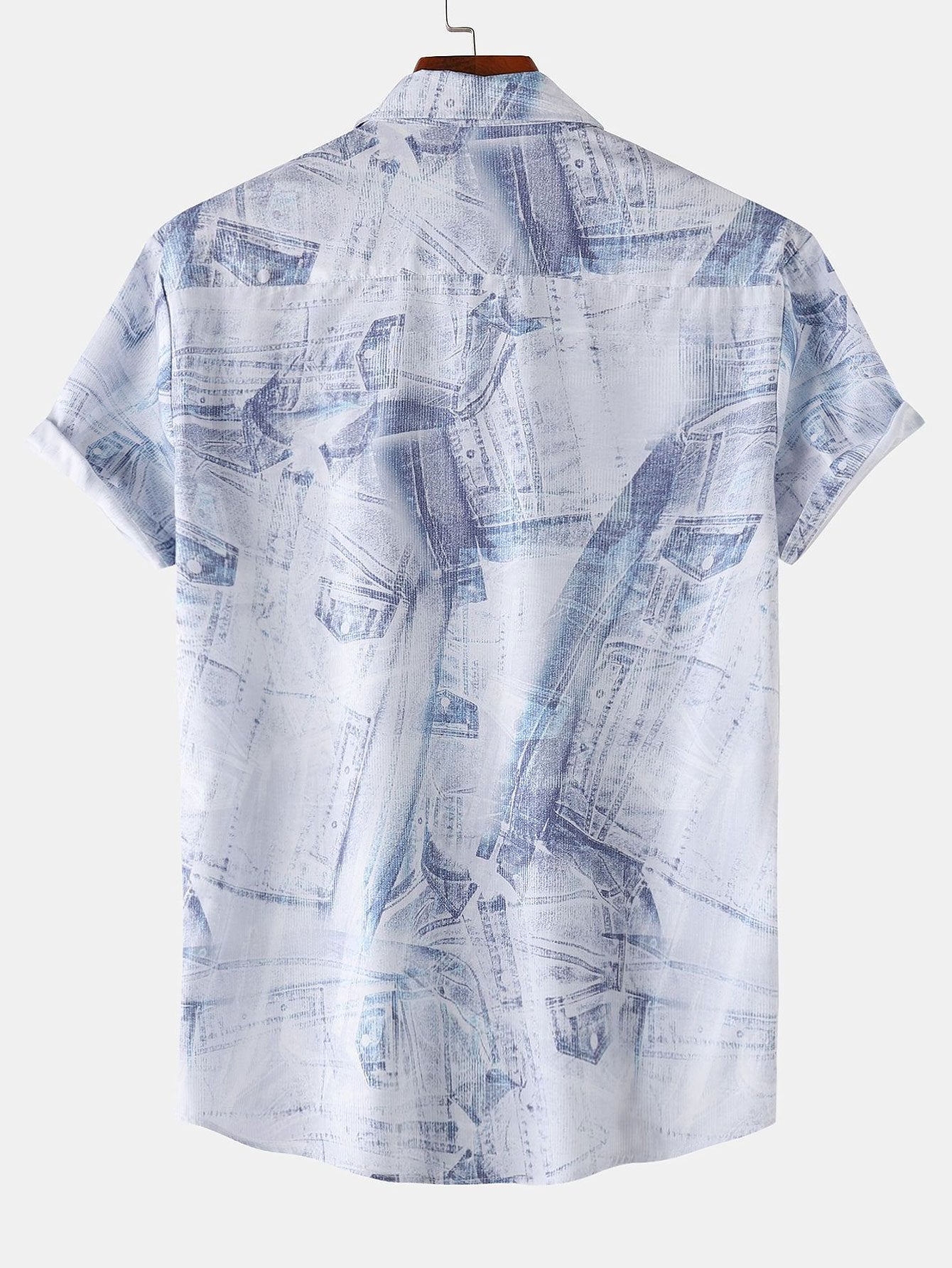 Alpheaus® | Denim Print Button Up Shirt