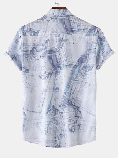 Alpheaus® | Denim Print Button Up Shirt