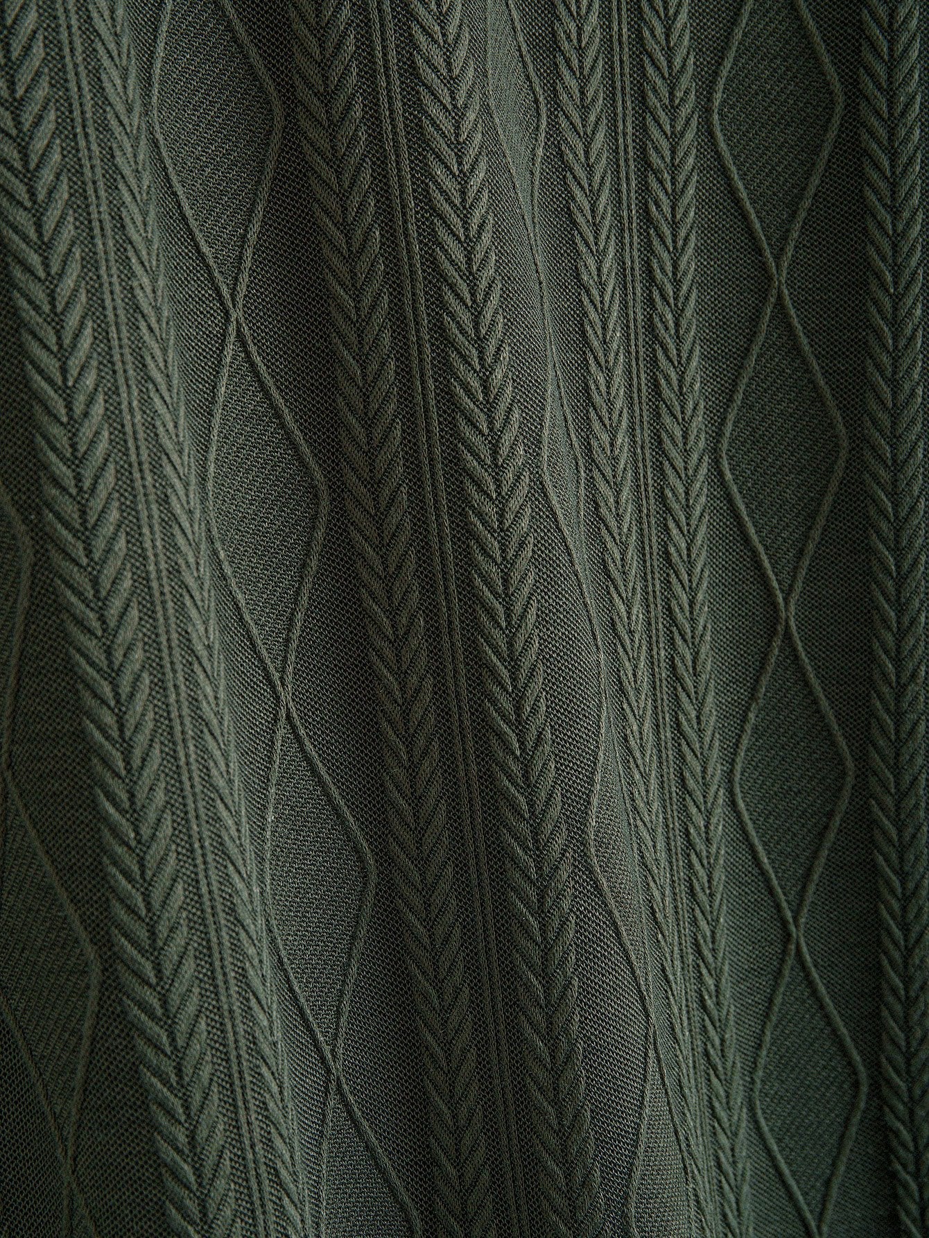 Gavin® | Knitted Geometric Rhombus Jacquard Polo