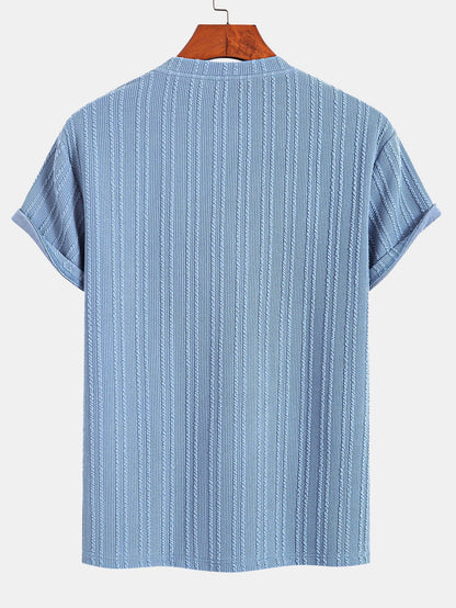 Américo® | Muscle Fit Ribbed T-Shirt