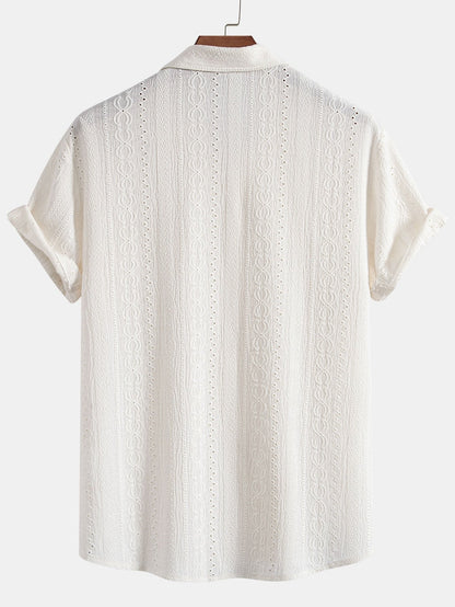 Arcadio® | Textured Button Up Shirt