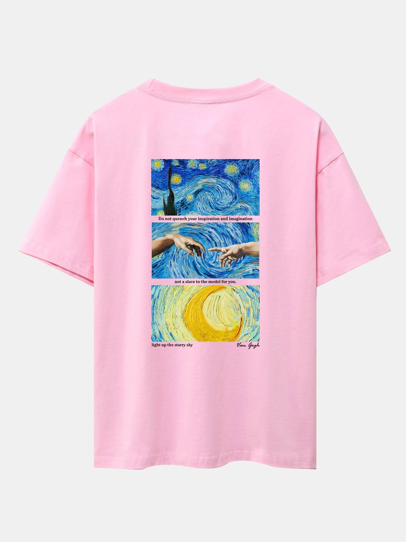 Isaac® | The Starry Night Back Print Drop Shoulder Oversize T-Shirt