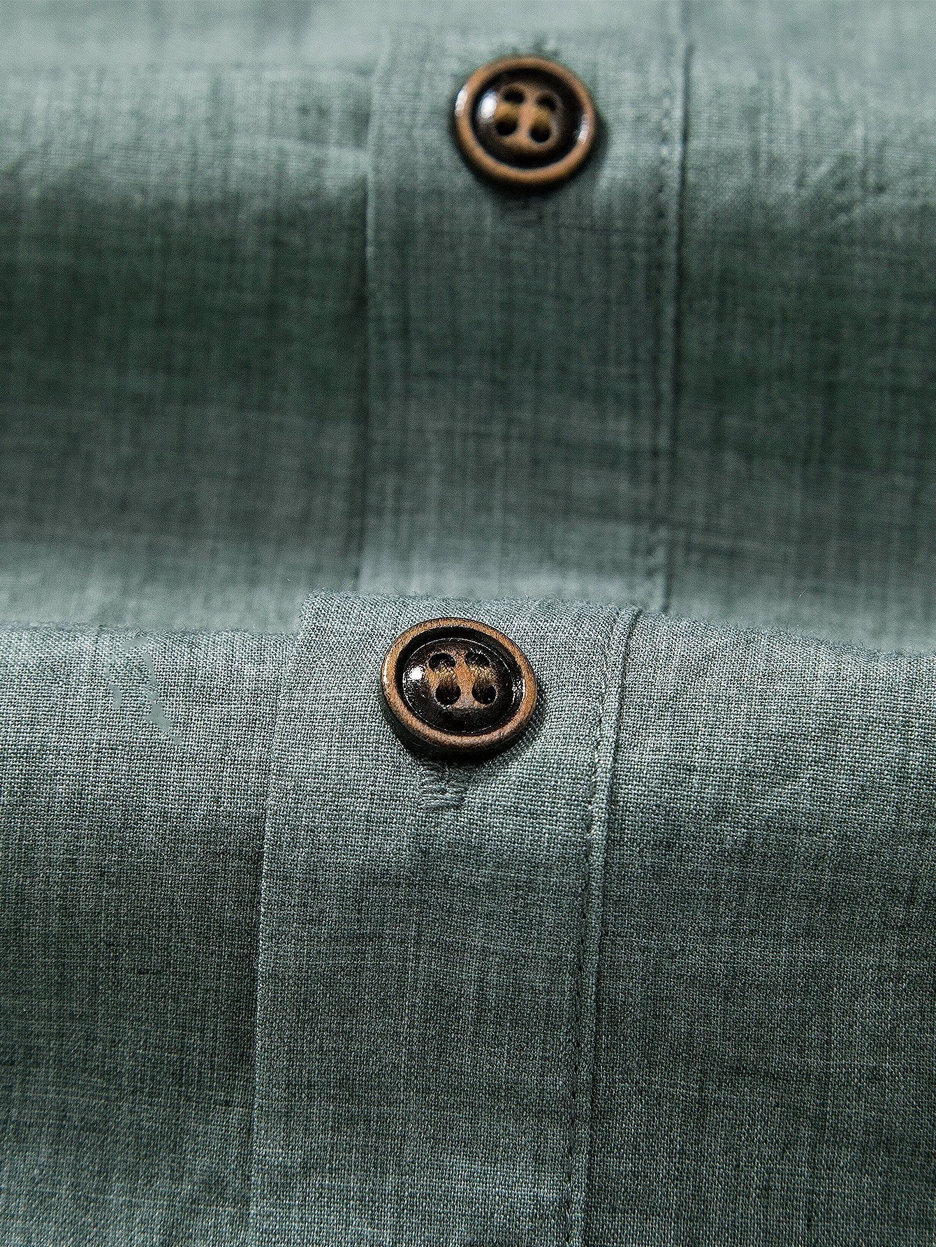 Petronio® | Short Sleeve Half Button Fly Henley Collar Shirt & Straight Leg Linen Pants
