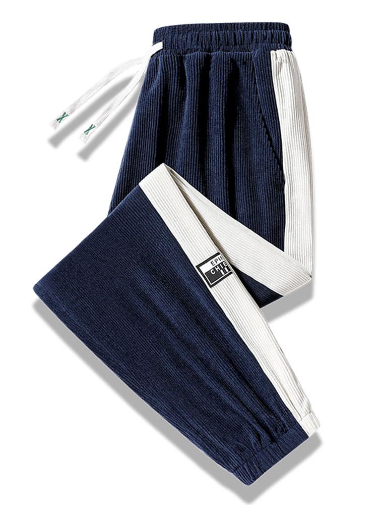 Ernesto® | Side Stripe Corduroy Jogging Pants