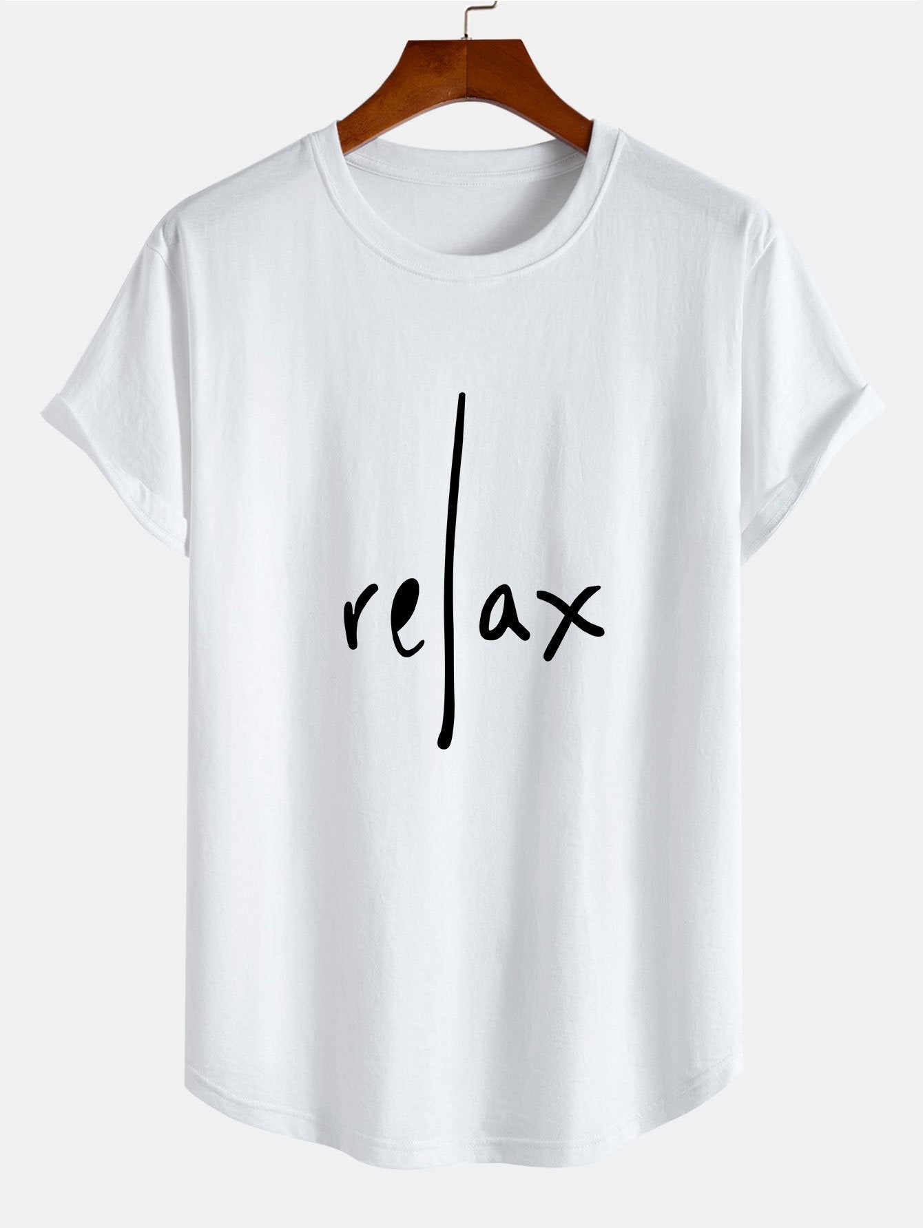 Barry® | Relax Print Cotton Arc Hem T-Shirt
