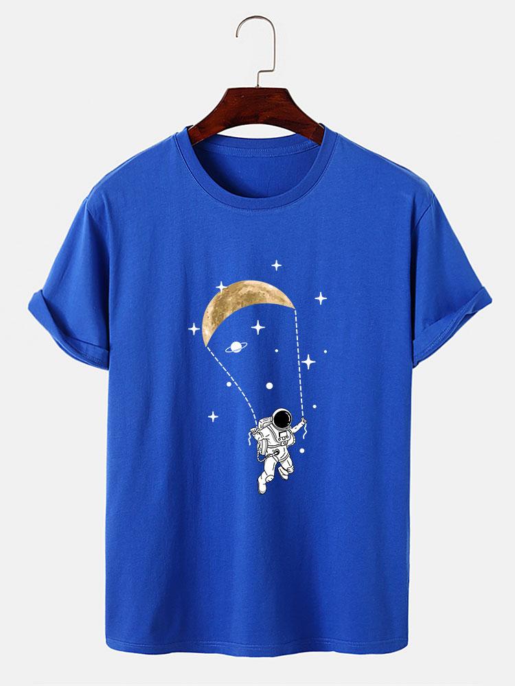 Justo® | Astronaut Moon Print T-Shirt