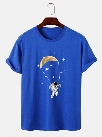 Justo® | Astronaut Moon Print T-Shirt