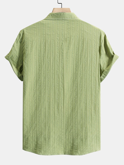 Arminius® | Striped Jacquard Button Up Shirt