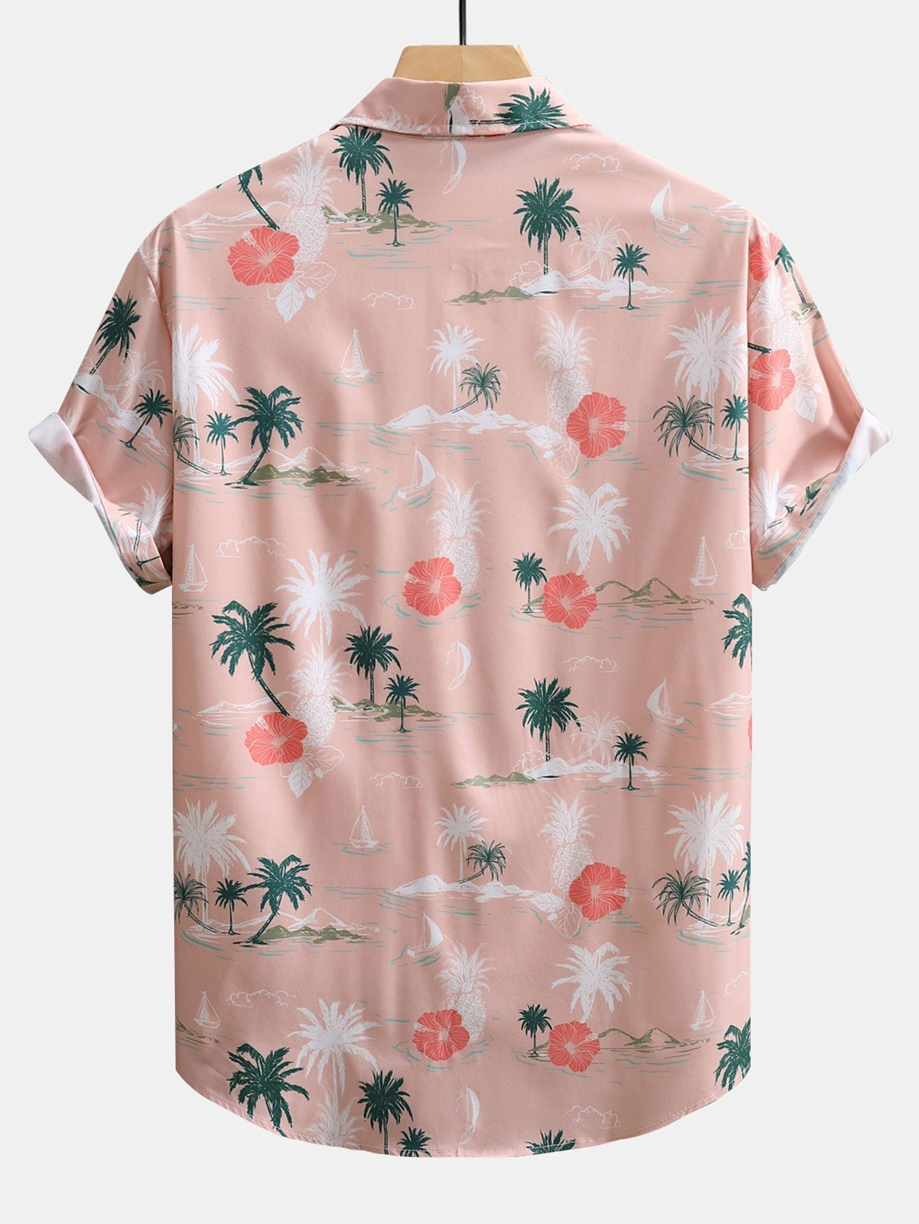 Lewis® | Tropical Plants Print Button Up Shirt