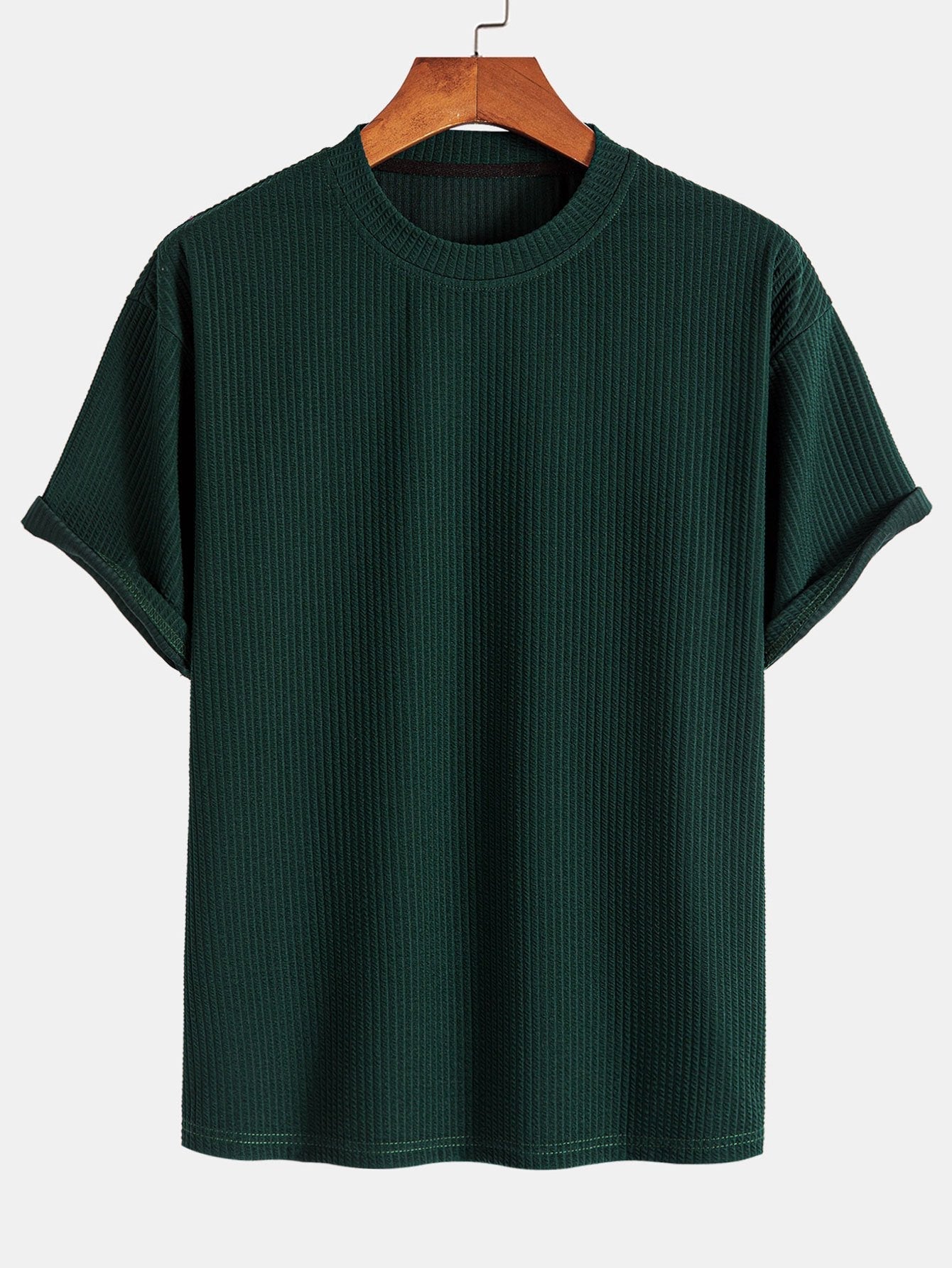 Ezequiel® | Relax Fit Ribbed T-Shirt & Drawstring Ribbed Shorts