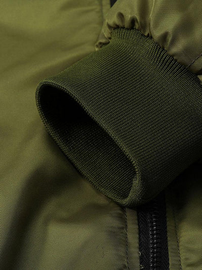 Ronan | Quilted Lined Bomber Jacket With Faux Fur Collar