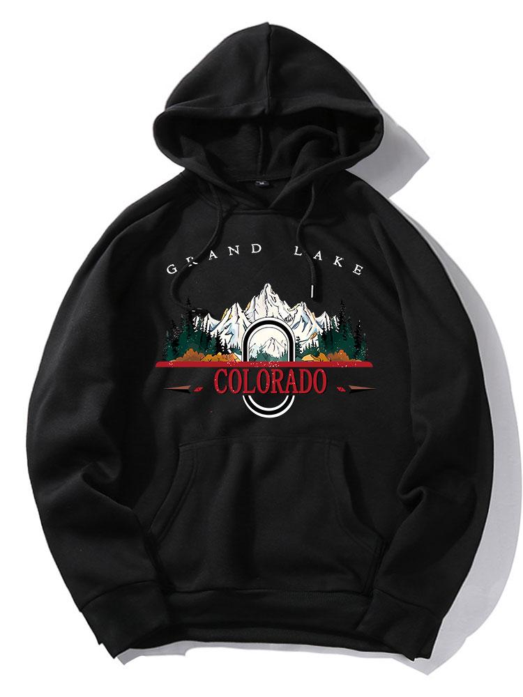 Alaric | Colorado Mountain Print Hoodie