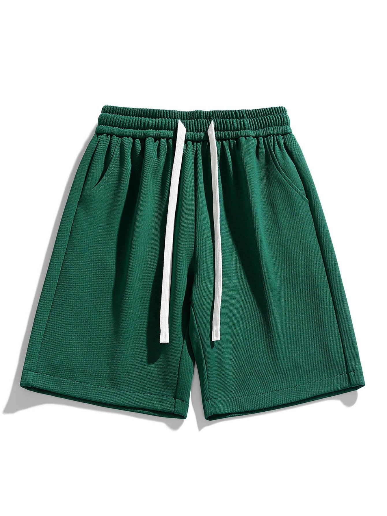 Castiel® | Basic Textured Drawstring Shorts