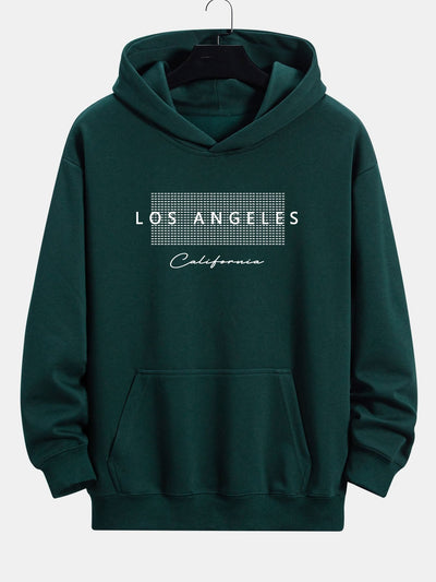 Toby | Los Angeles Checkered Print Relax Fit Hoodie
